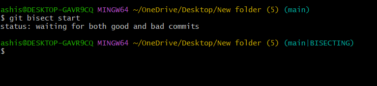 git bisect command git bisect command