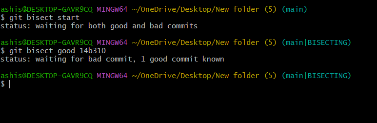 git bisect command git bisect command