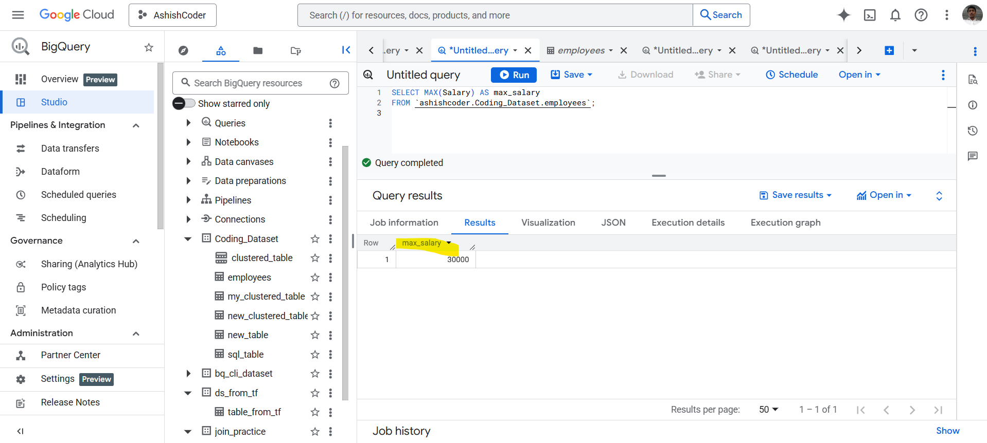 MAX function in BigQuery MAX function in BigQuery