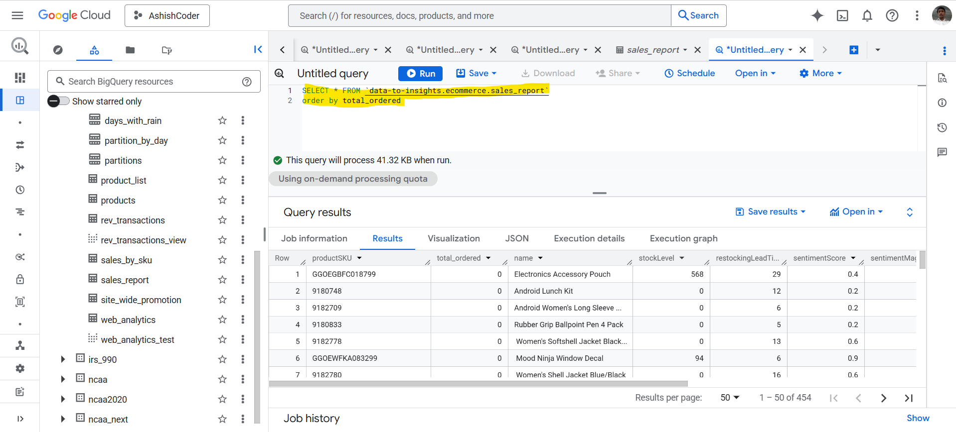 ORDER BY clause ascending order