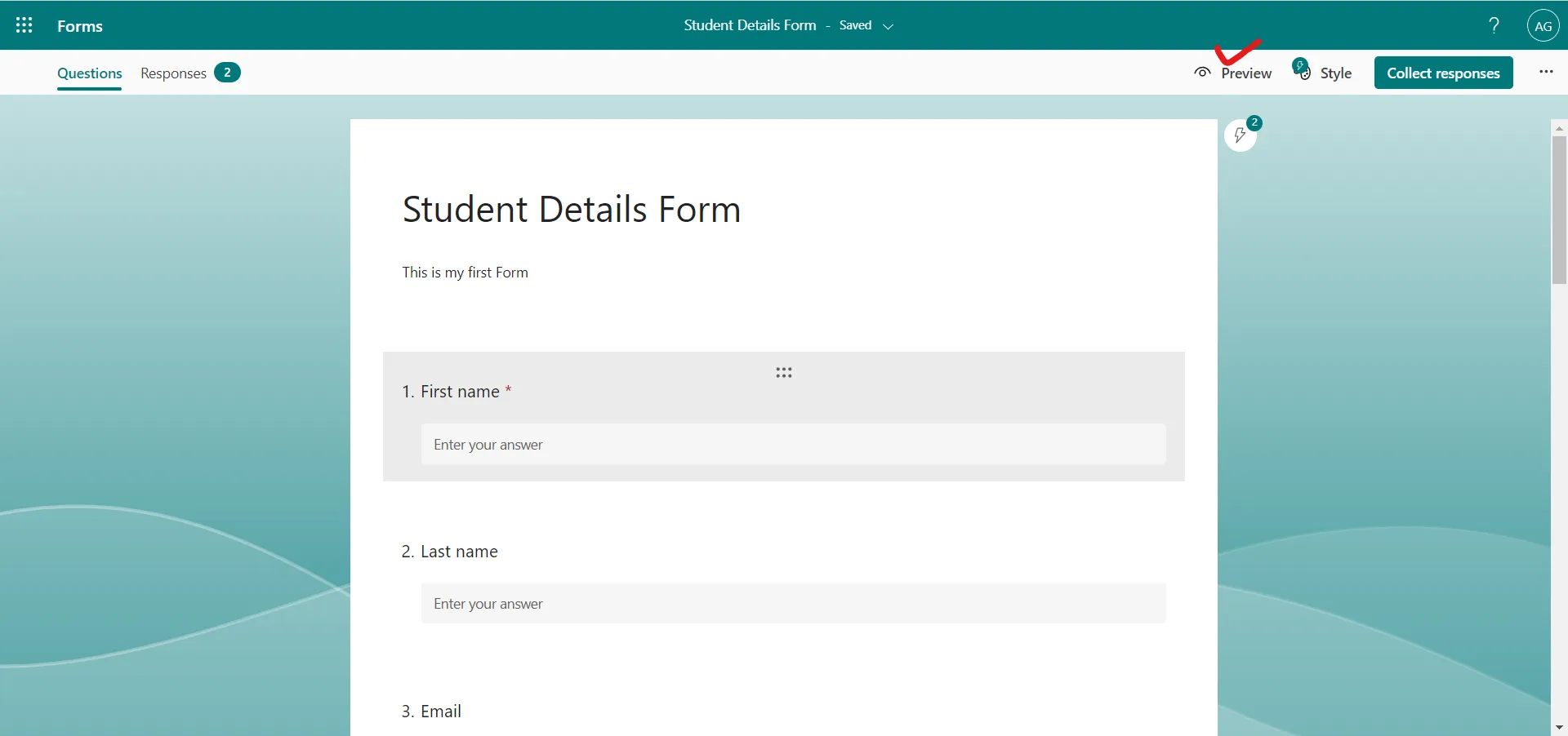 Preview Microsoft Form Preview Microsoft Form