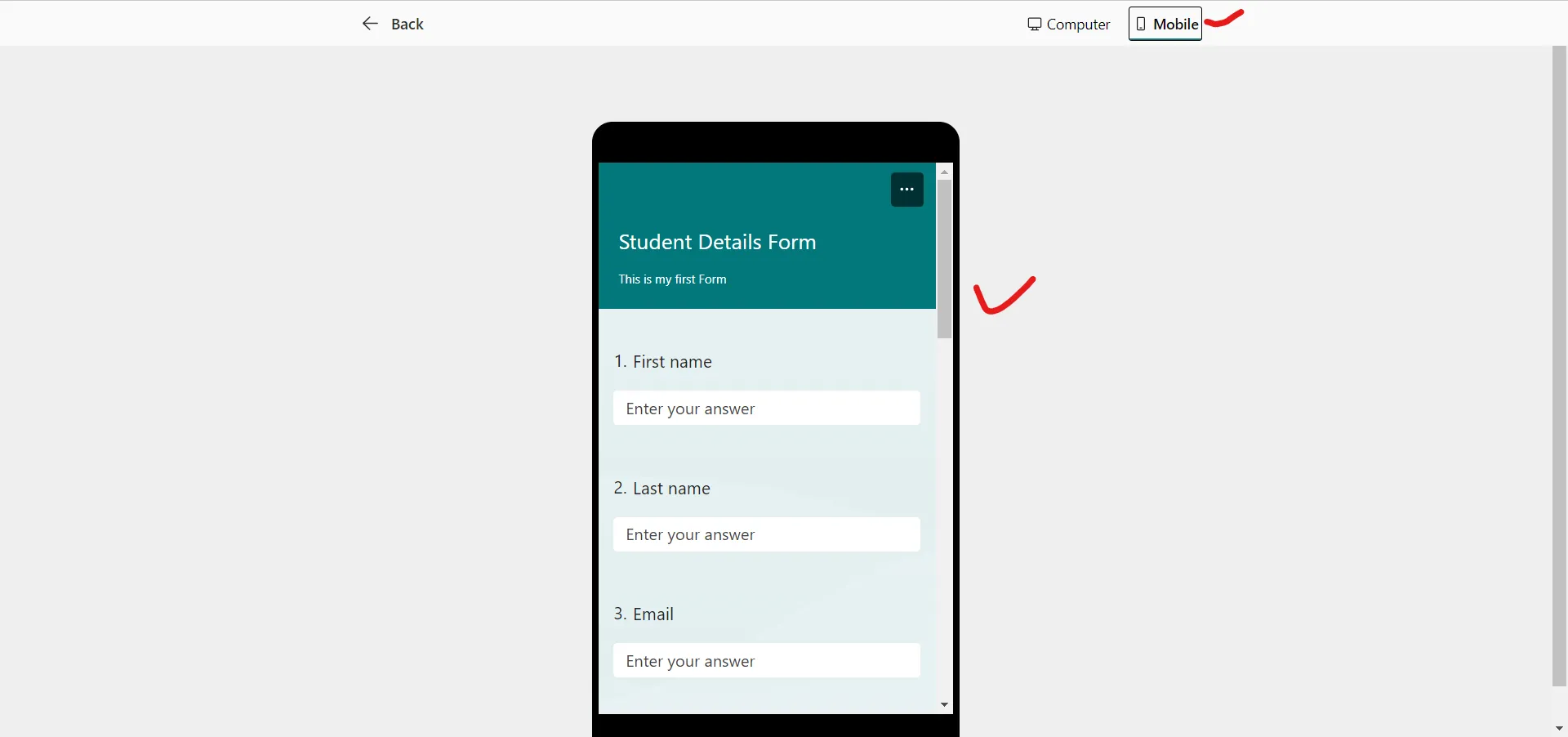 Preview Microsoft Form Preview Microsoft Form
