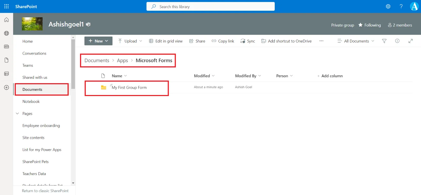 Attachment location in Microsoft Forms Attachment location in Microsoft Forms