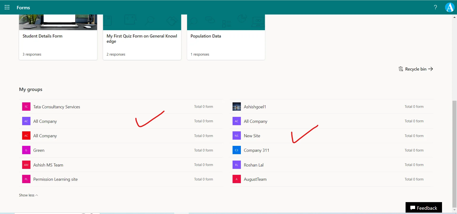 Microsoft Forms Microsoft Forms