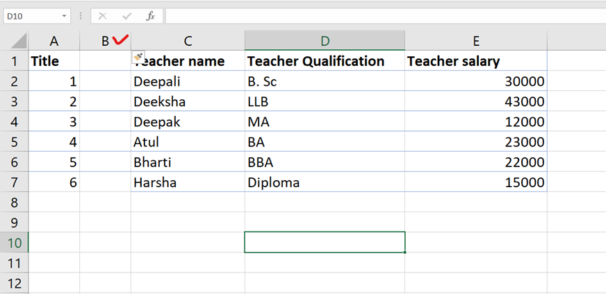 Add new rows and columns in excel Add new rows and columns in excel