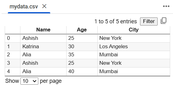 Export DataFrame to CSV File in Pandas Export DataFrame to CSV File in Pandas