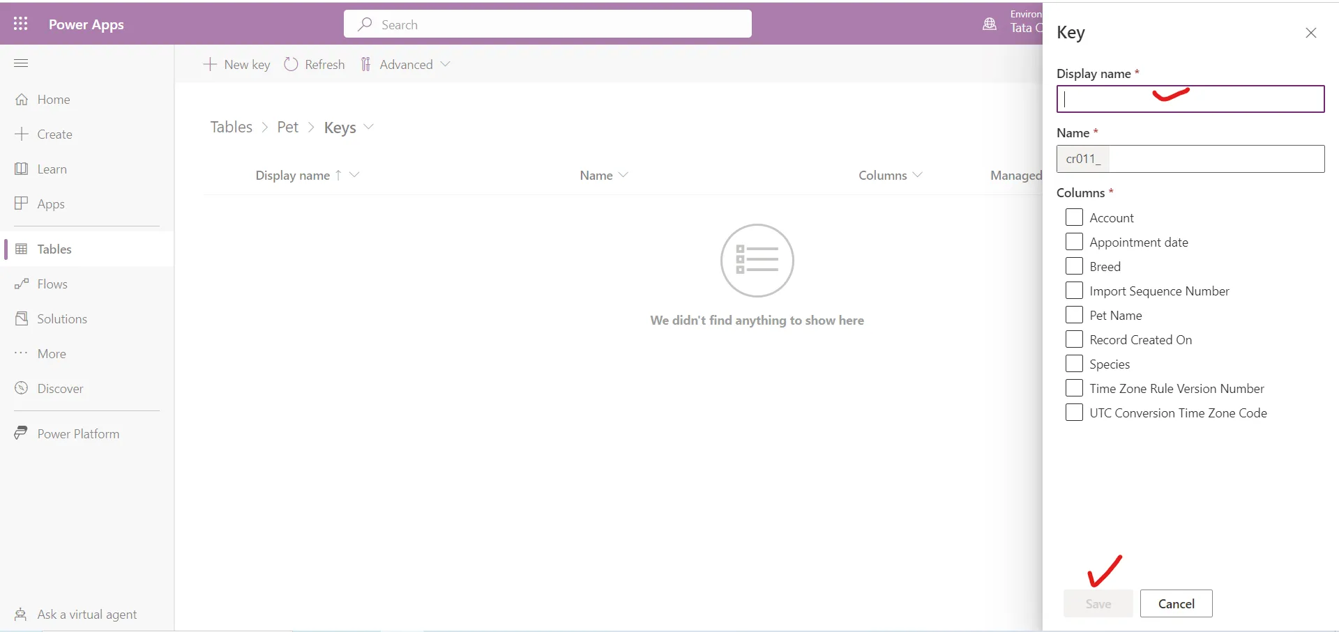 Create an alternate key in Dataverse Create an alternate key in Dataverse