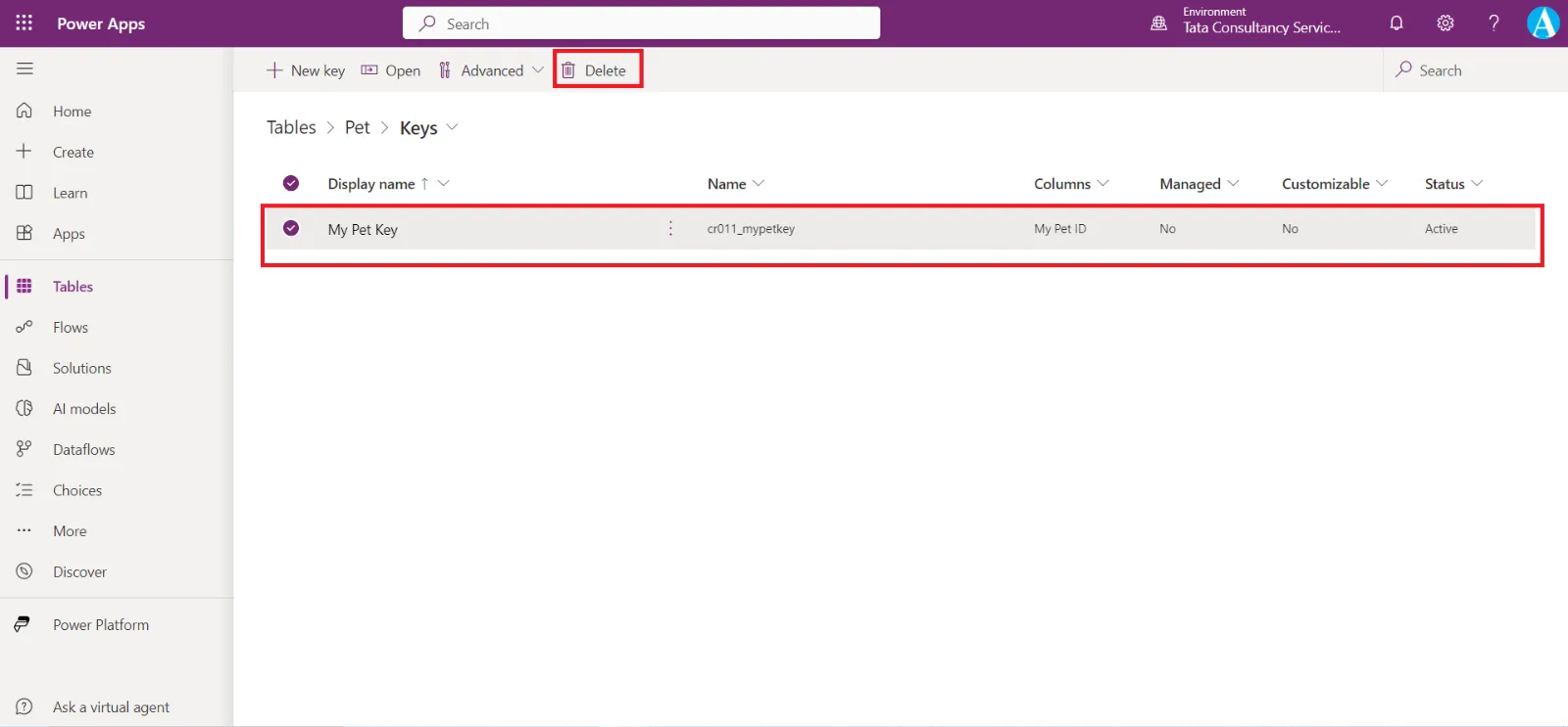Create an alternate key in Dataverse Create an alternate key in Dataverse