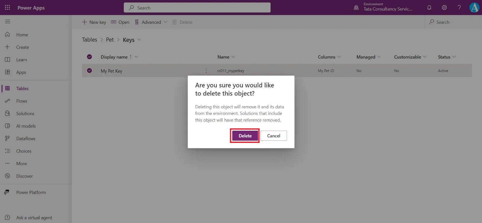 Create an alternate key in Dataverse Create an alternate key in Dataverse