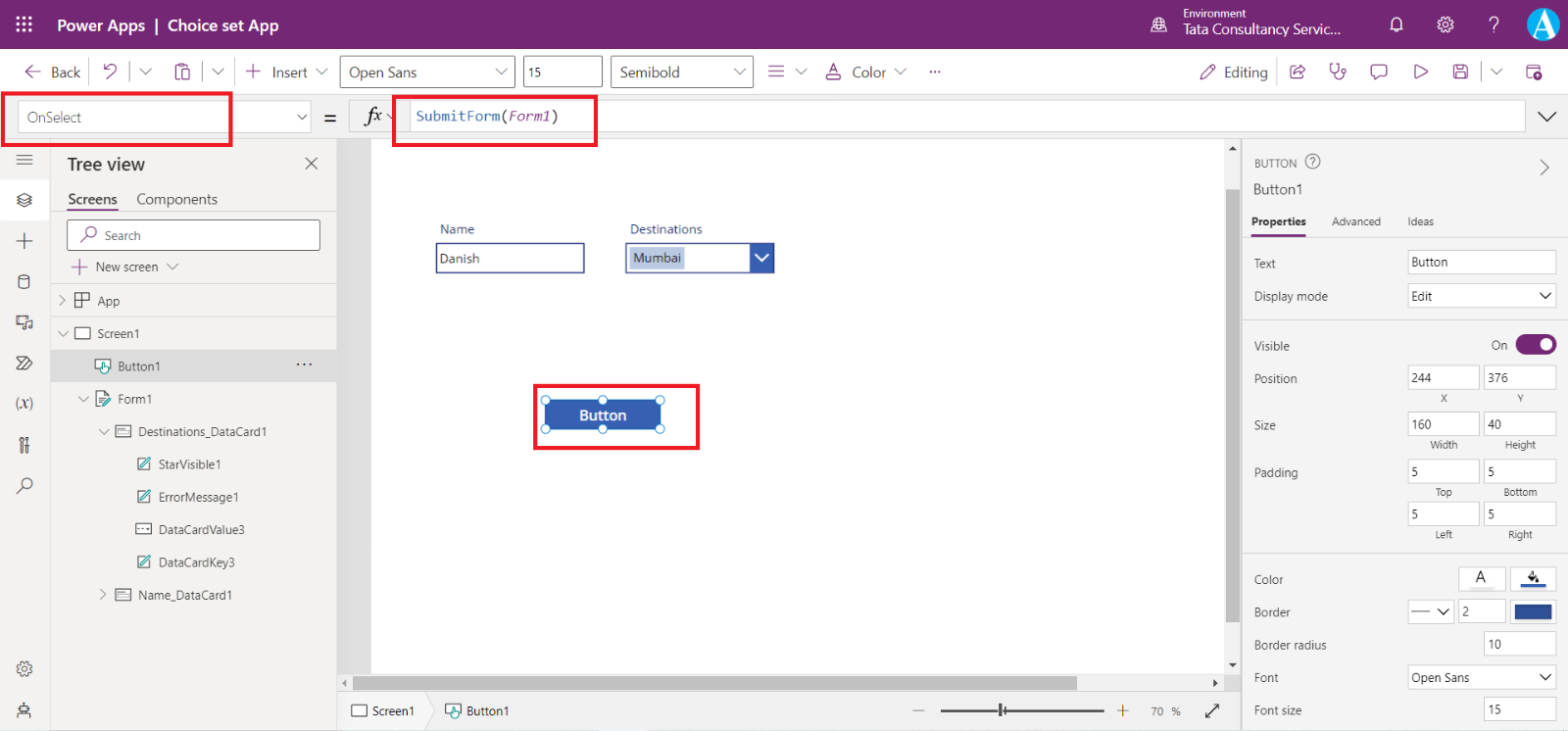 Choices in Dataverse Choices in Dataverse