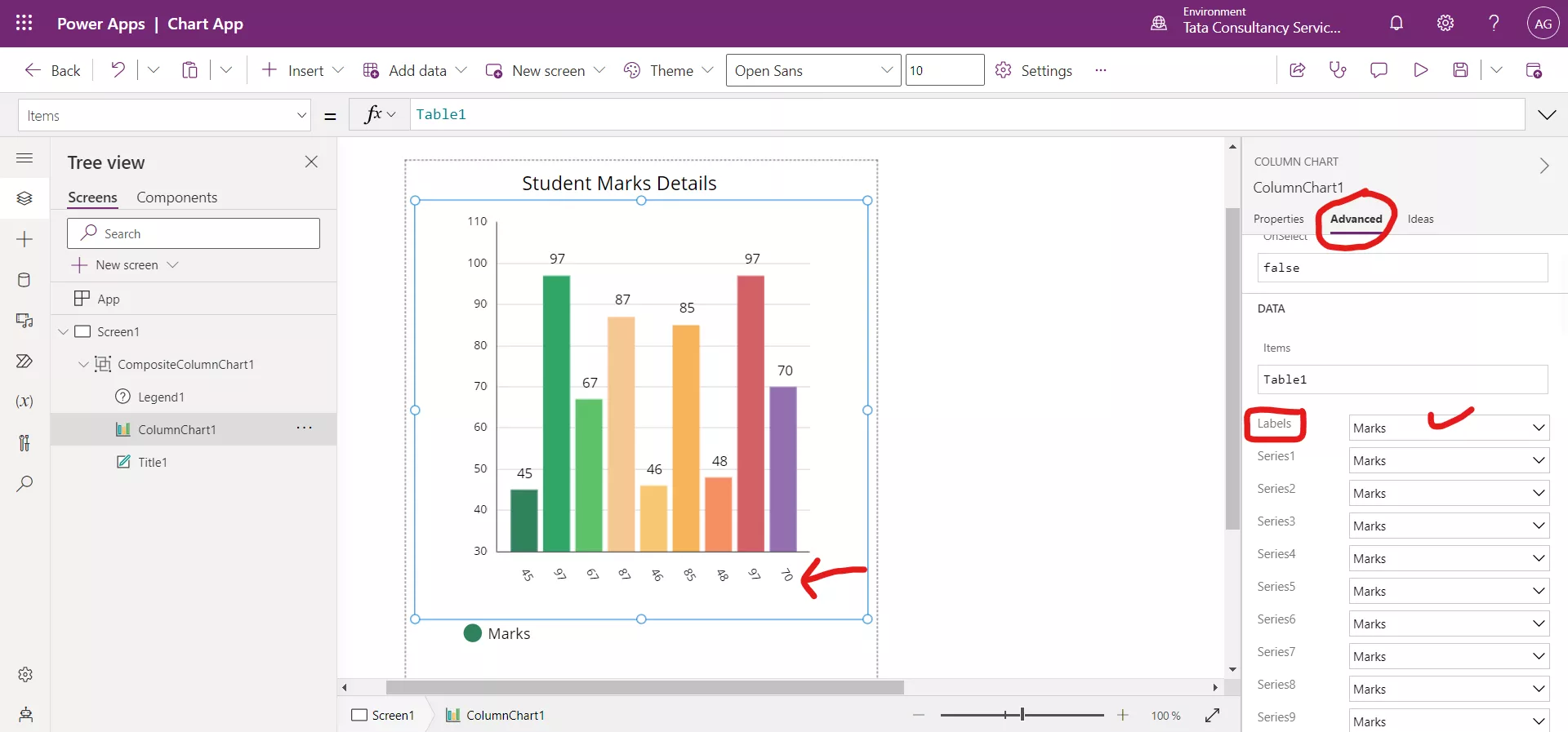 Column chart in Power Apps Column chart in Power Apps