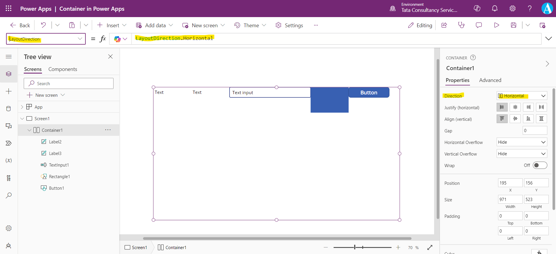 Containers in Power Apps Containers in Power Apps