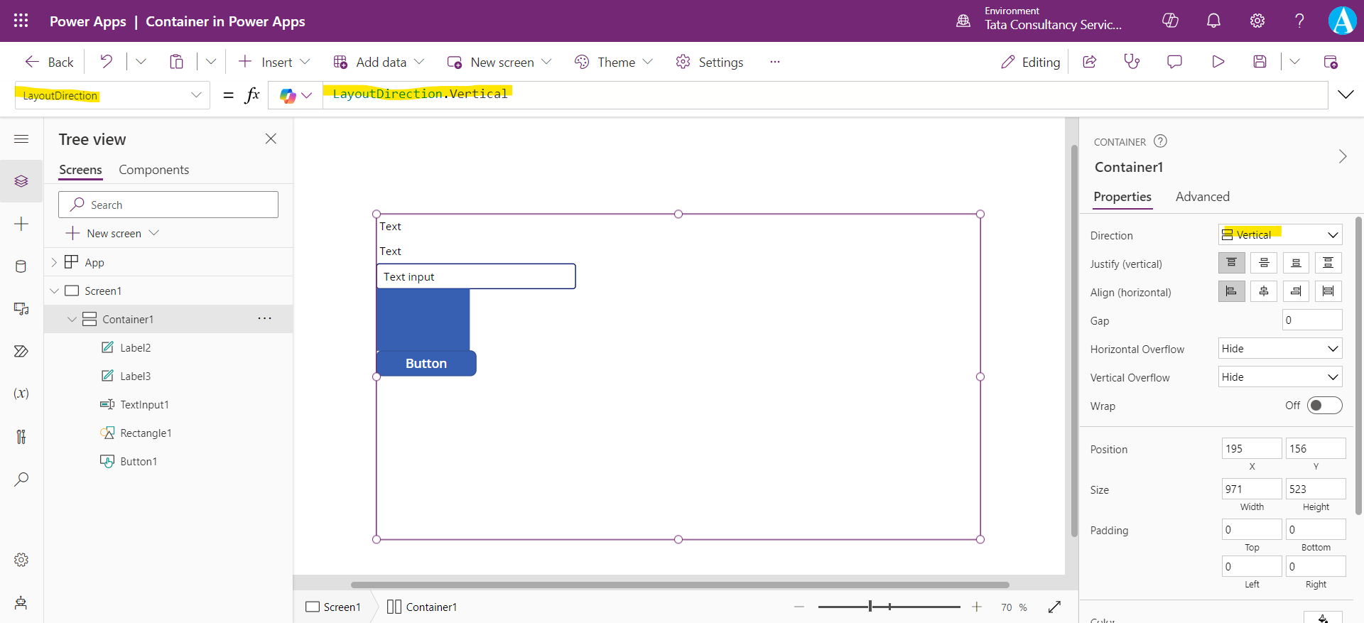 Containers in Power Apps Containers in Power Apps