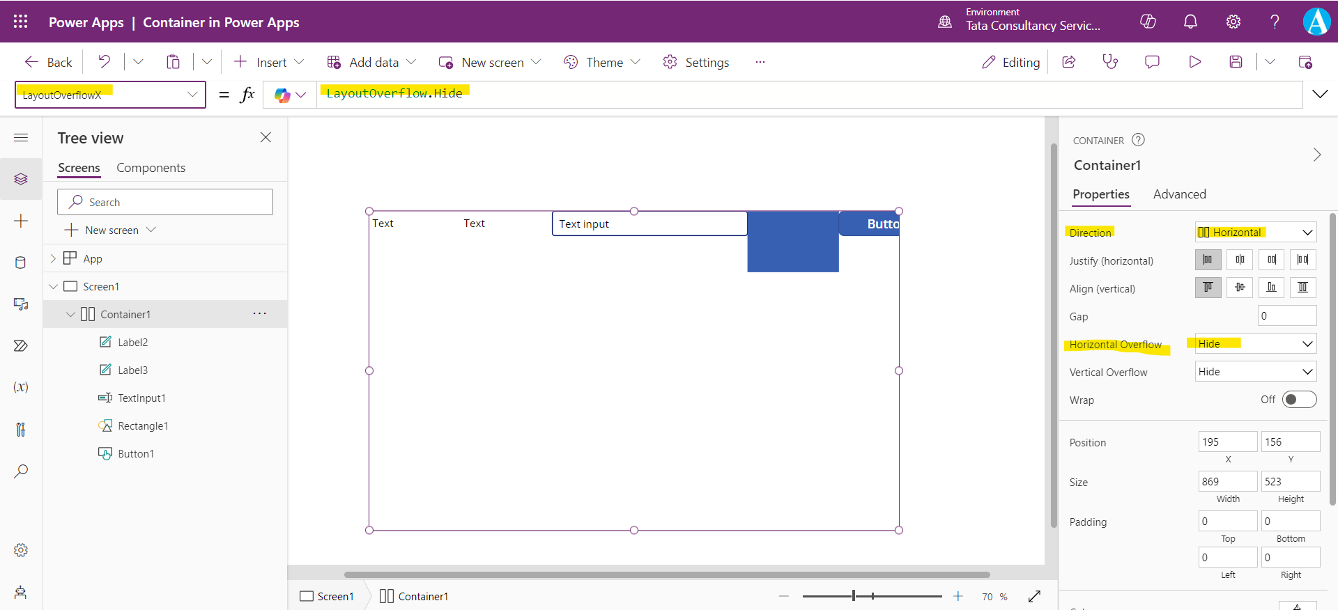 Containers in Power Apps Containers in Power Apps