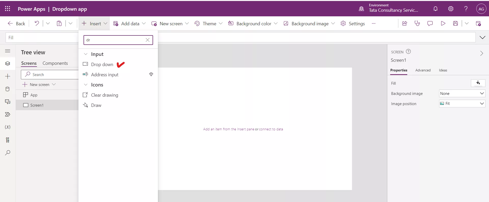 Dropdown control in Canvas Power Apps Dropdown control in Canvas Power Apps