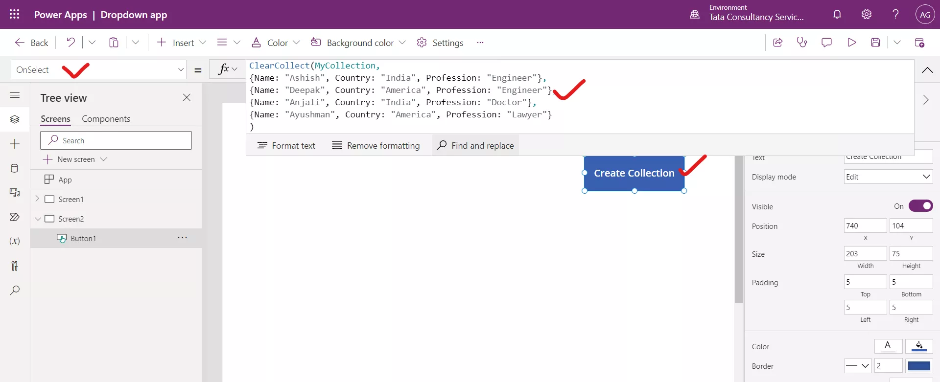 Dropdown control in Canvas Power Apps Dropdown control in Canvas Power Apps