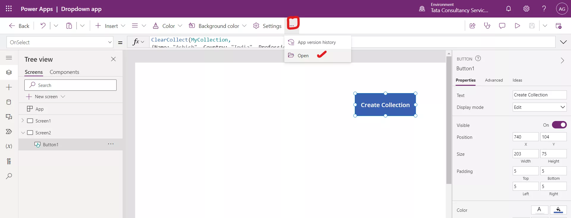 Dropdown control in Canvas Power Apps Dropdown control in Canvas Power Apps