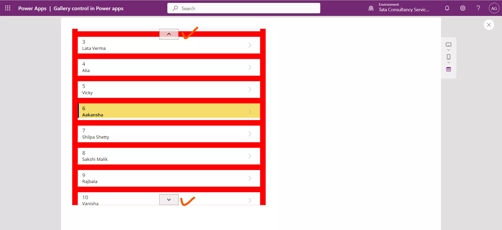 Gallery control in Power Apps Gallery control in Power Apps