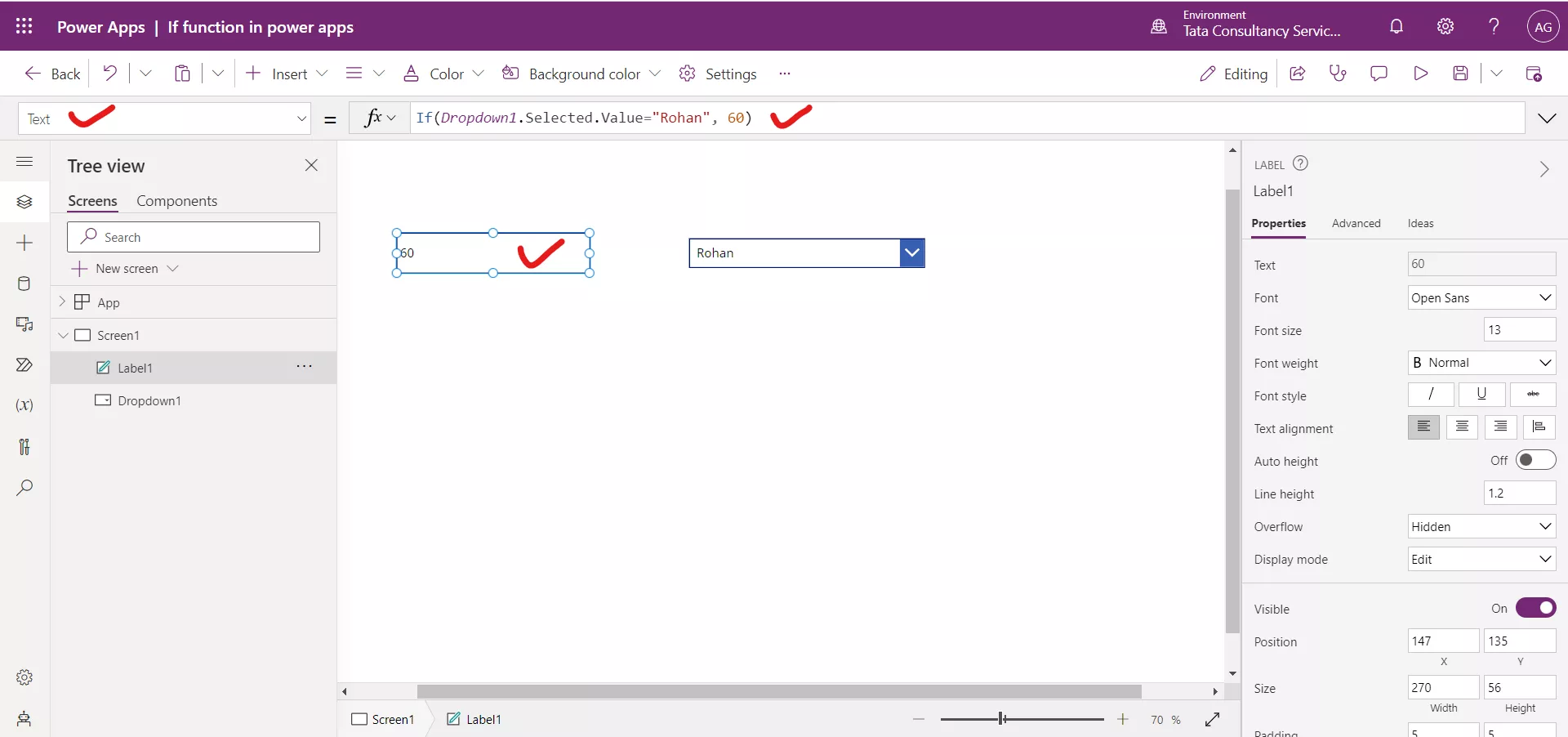 If function in Power Apps If function in Power Apps