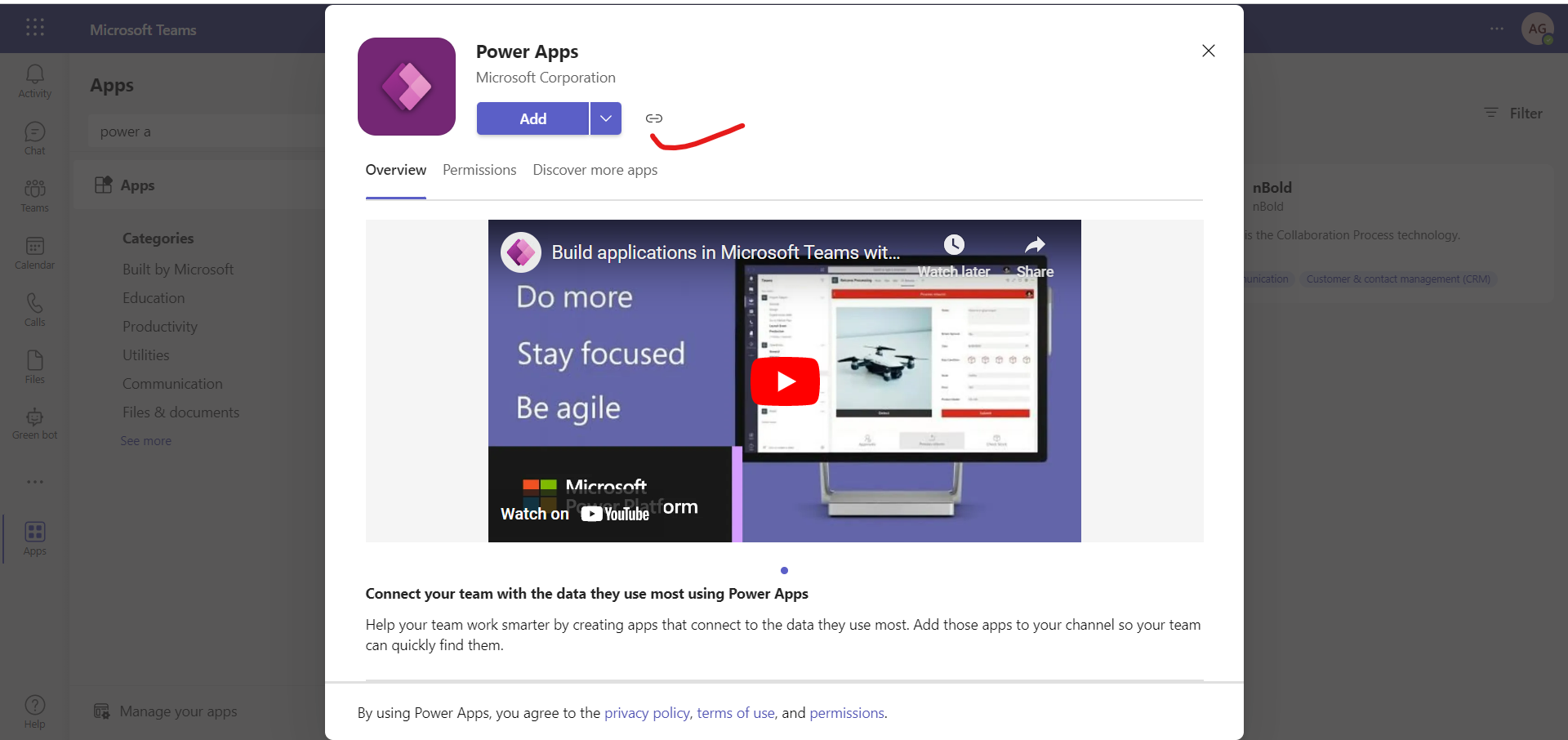 Power Apps in Teams Power Apps in Teams