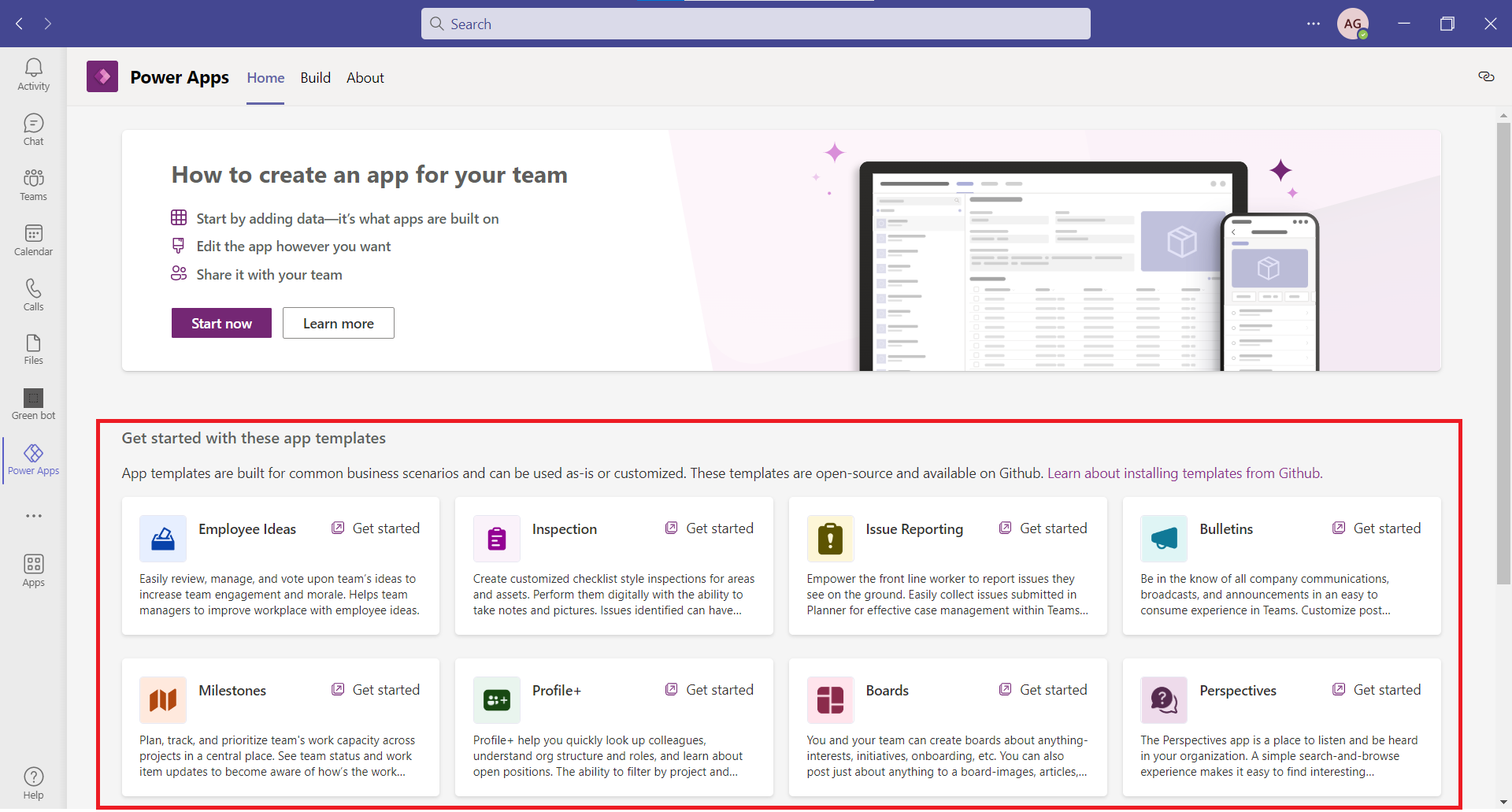 Power Apps in Teams Power Apps in Teams