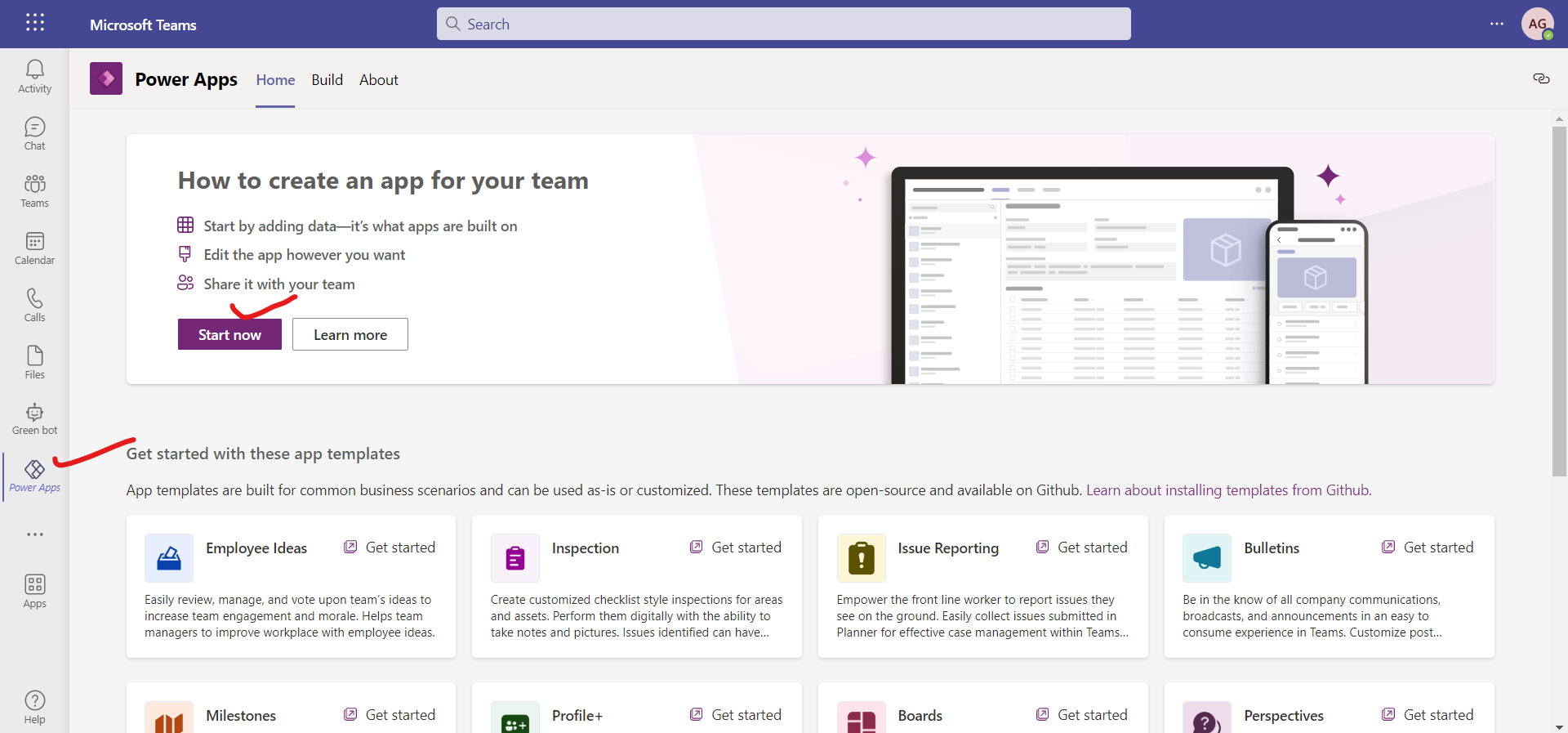 Power Apps in Teams Power Apps in Teams