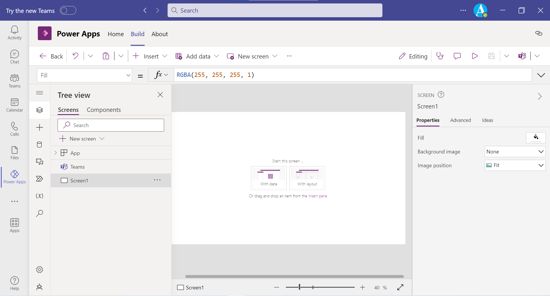 Power Apps in Teams Power Apps in Teams