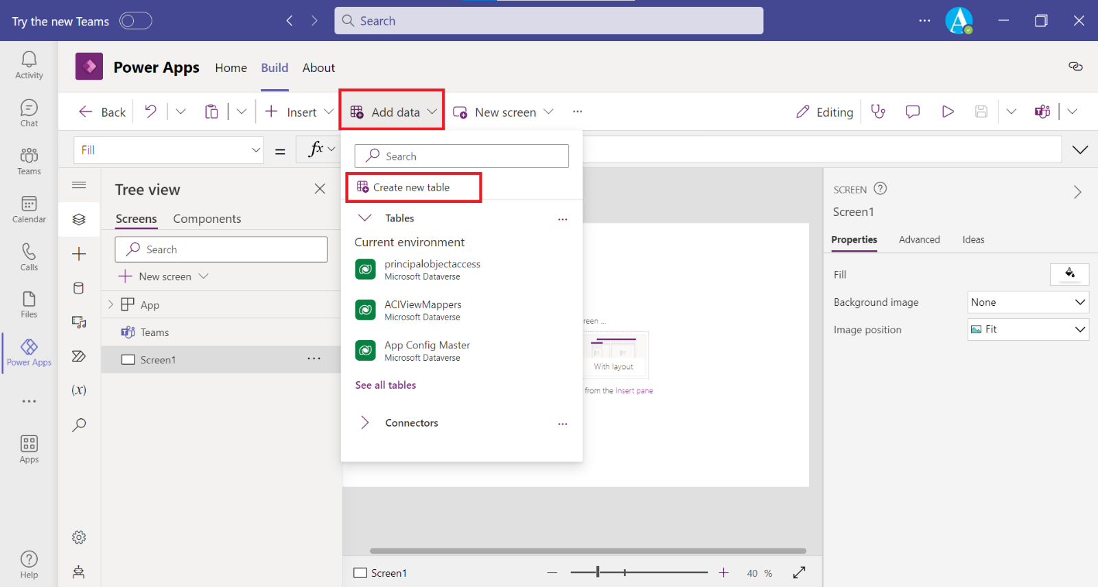 Power Apps in Teams Power Apps in Teams