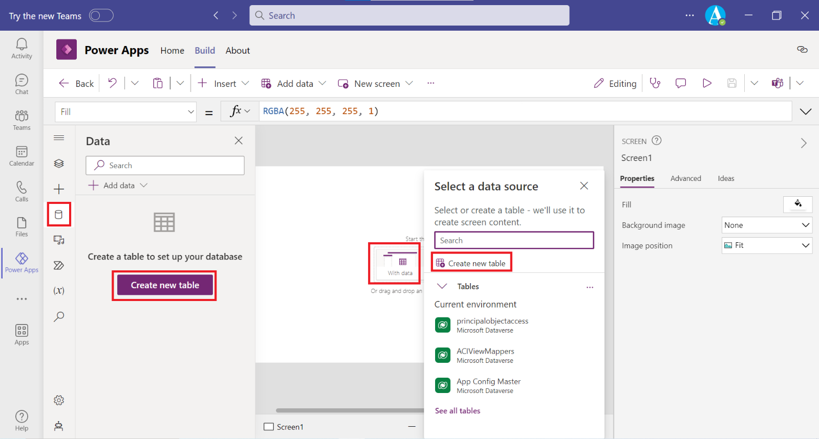 Power Apps in Teams Power Apps in Teams