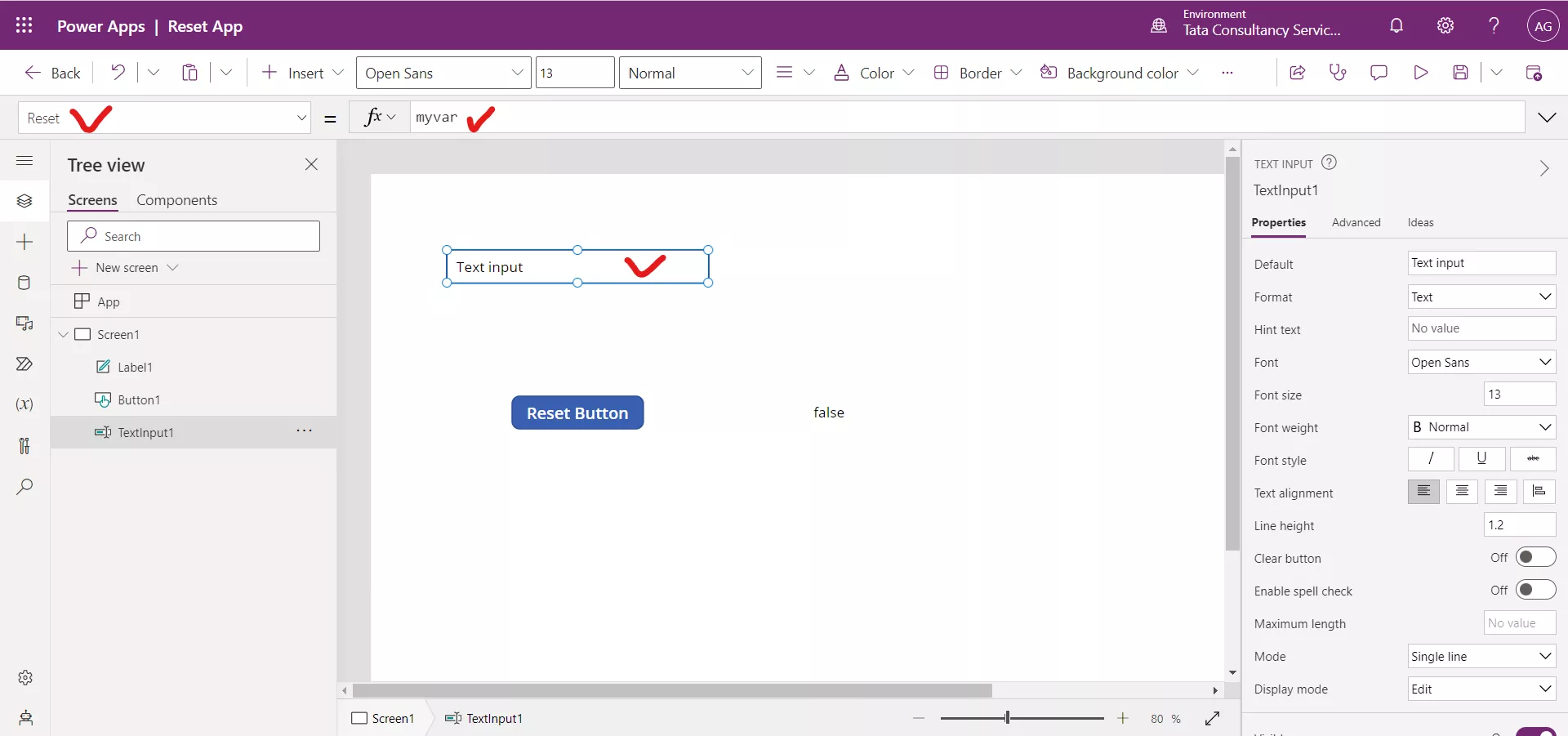 Reset function in Power Apps Reset function in Power Apps