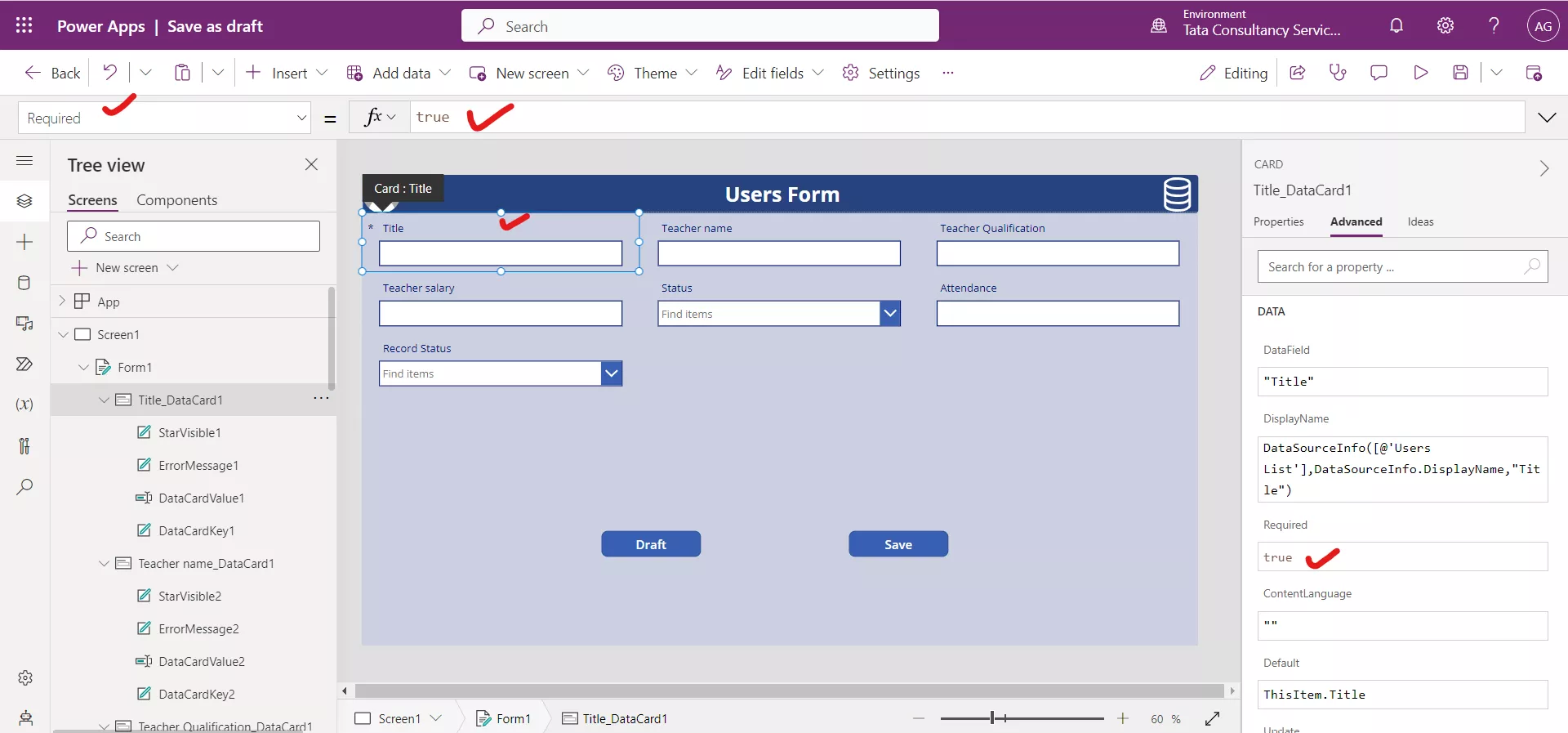 Save as Draft in Canvas Power Apps Save as Draft in Canvas Power Apps