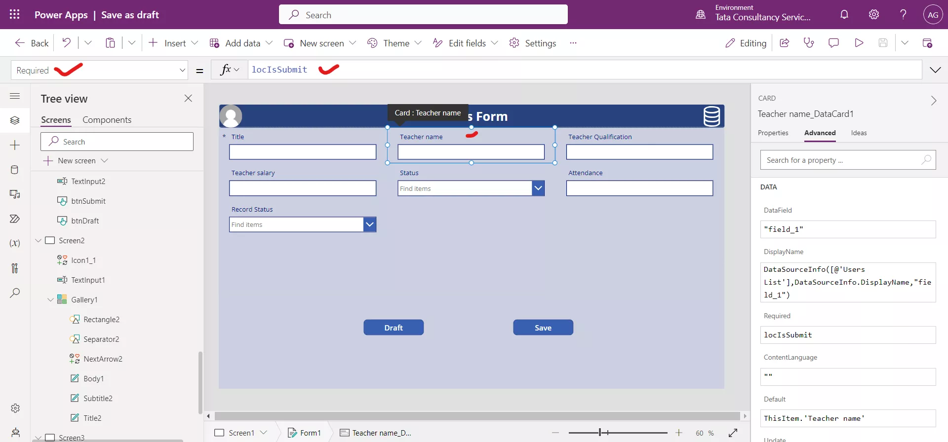 Save as Draft in Canvas Power Apps Save as Draft in Canvas Power Apps
