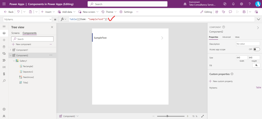 Sidebar Navigation Component in Power Apps