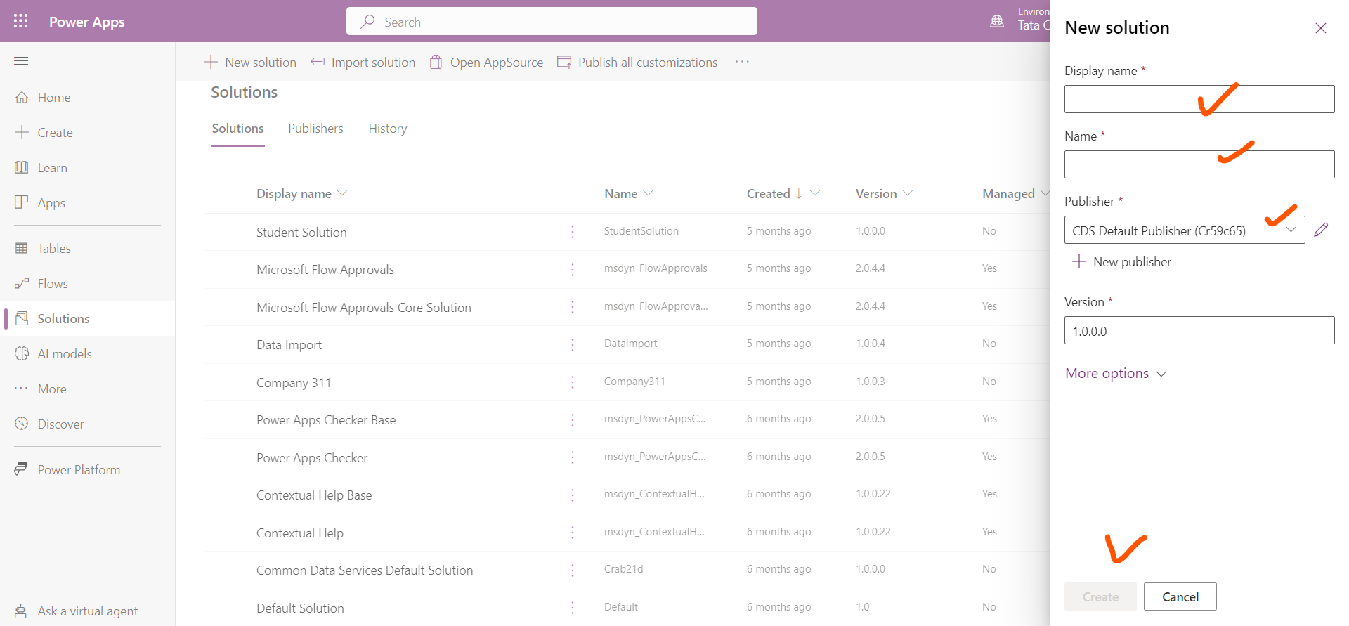 Solutions in Power Platform Solutions in Power Platform