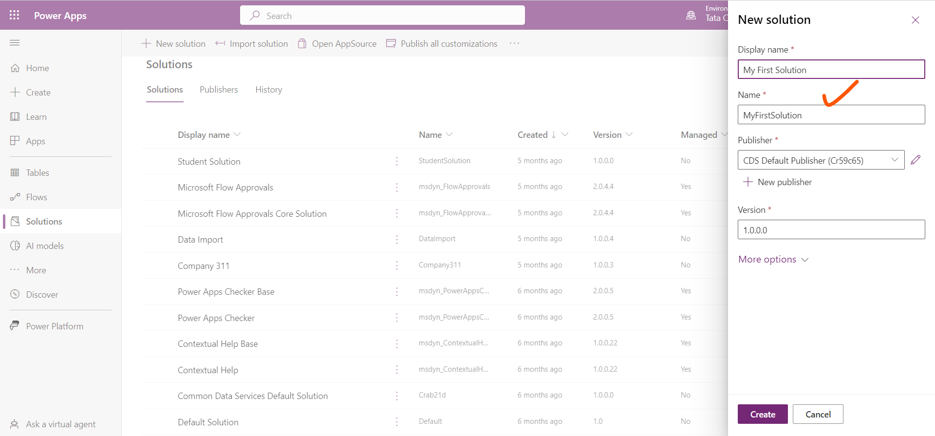 Solutions in Power Platform Solutions in Power Platform