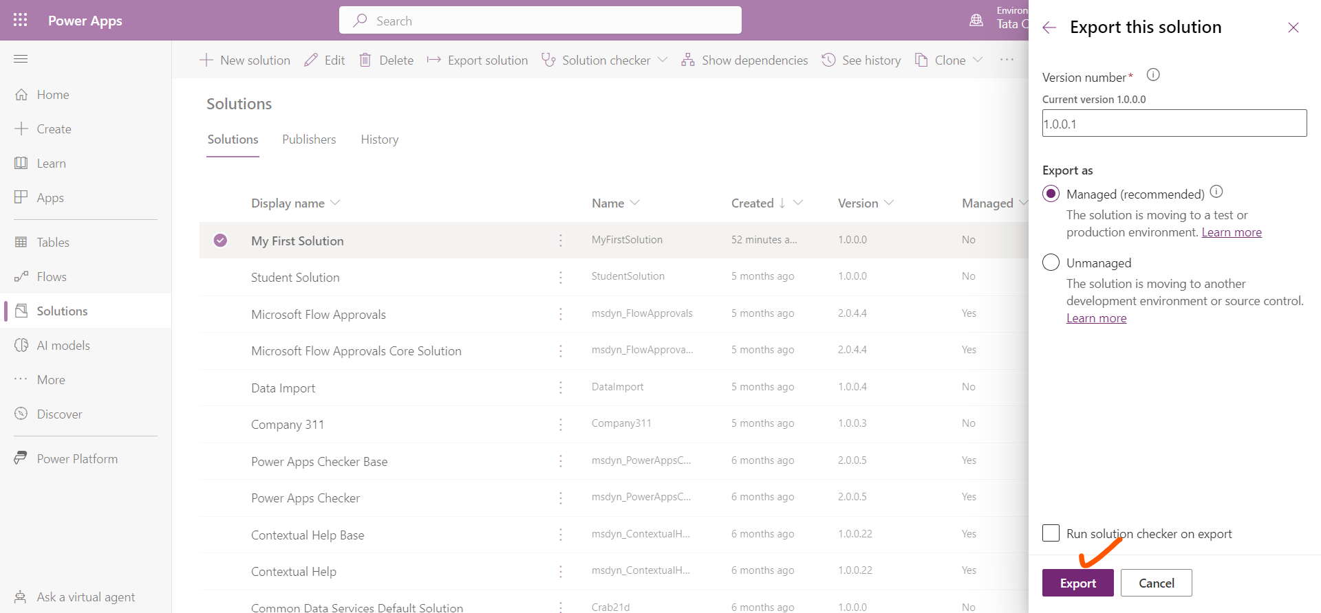 Solutions in Power Platform Solutions in Power Platform