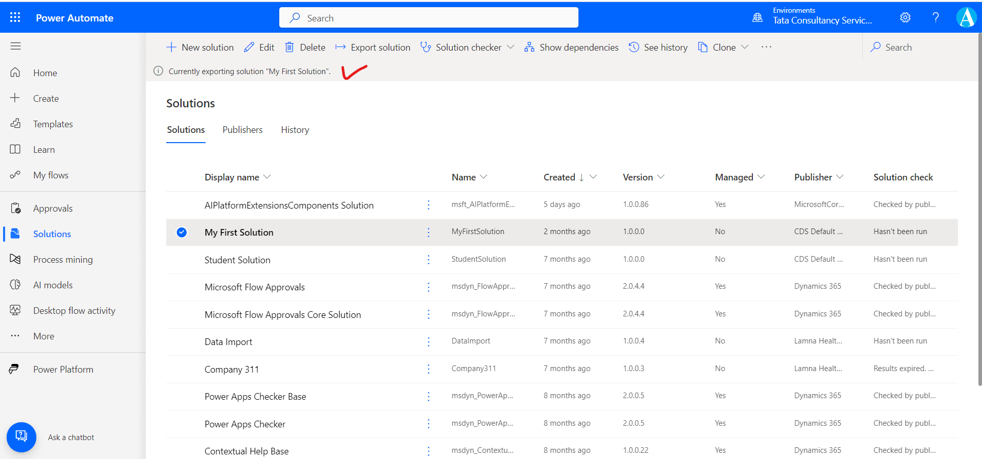Solutions in Power Platform Solutions in Power Platform
