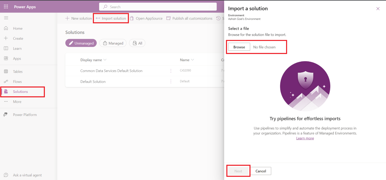 Solutions in Power Platform Solutions in Power Platform