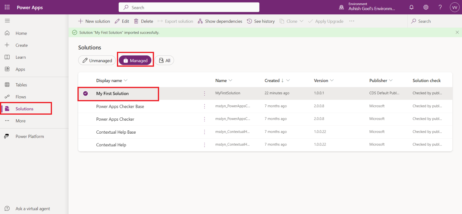 Solutions in Power Platform Solutions in Power Platform