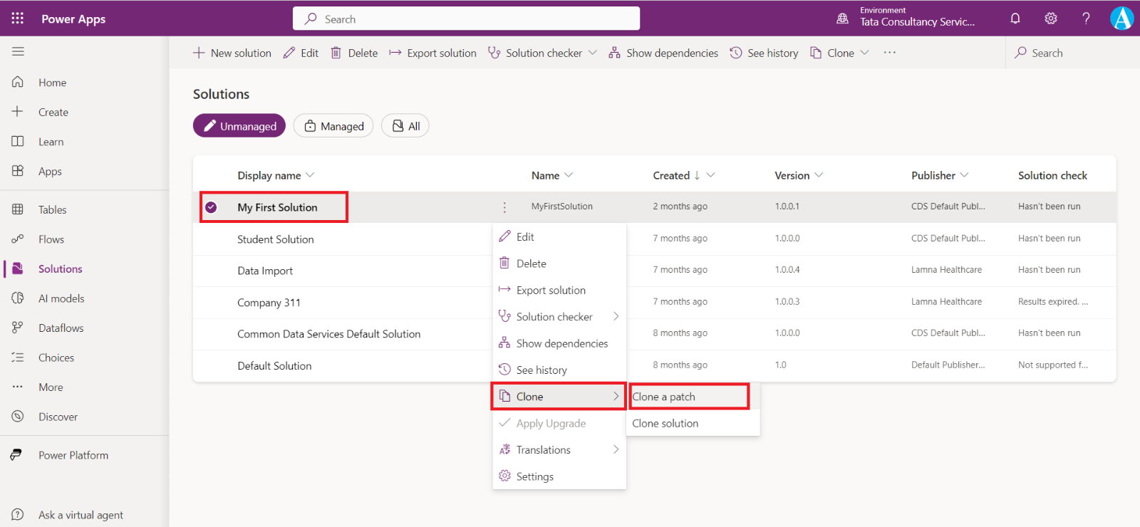 Solutions in Power Platform Solutions in Power Platform