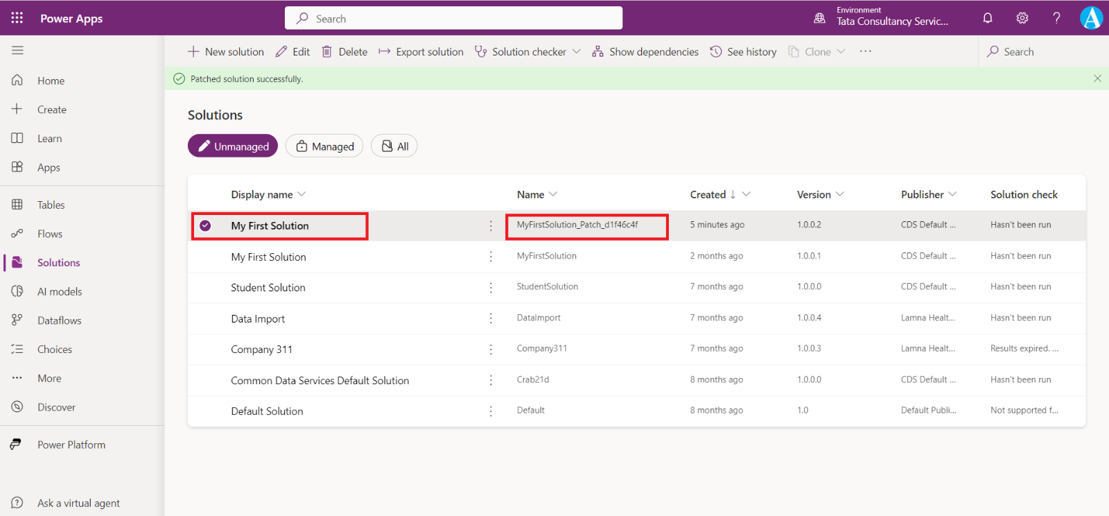 Solutions in Power Platform Solutions in Power Platform
