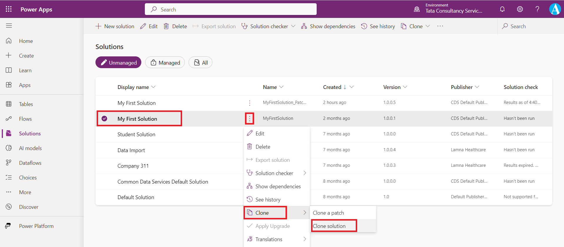 Solutions in Power Platform Solutions in Power Platform