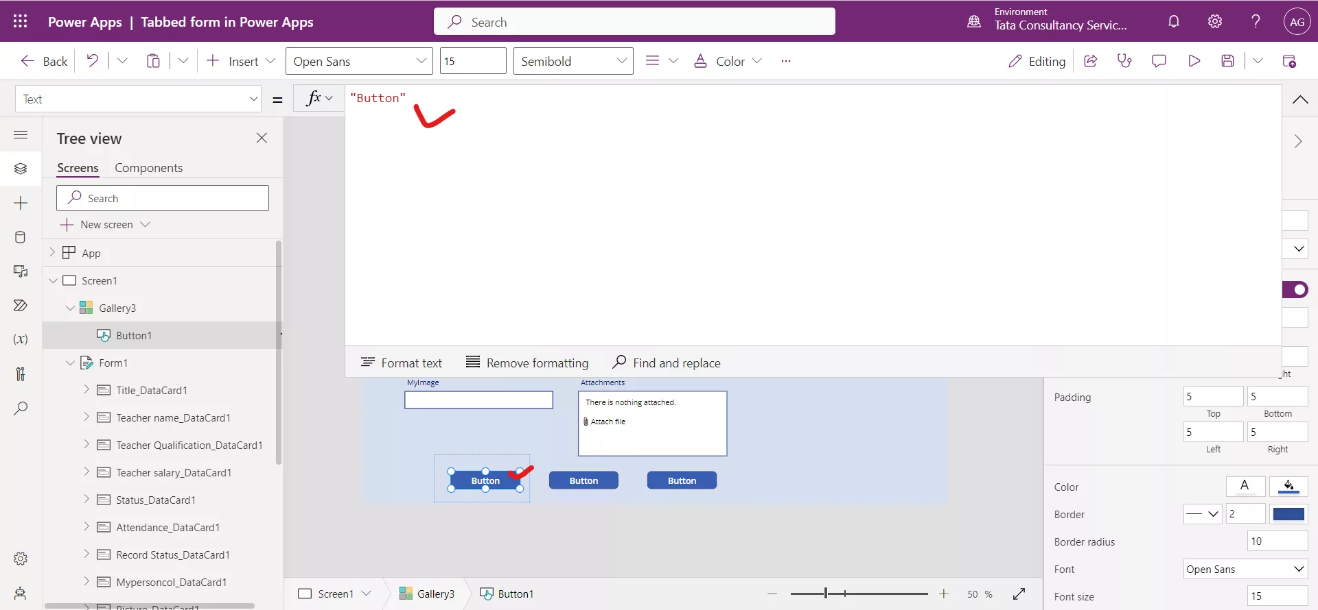 Tabbed Form in Power Apps Tabbed Form in Power Apps