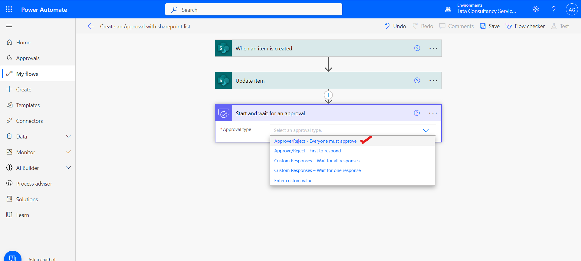 Create an Approval Flow with SharePoint list Create an Approval Flow with SharePoint list