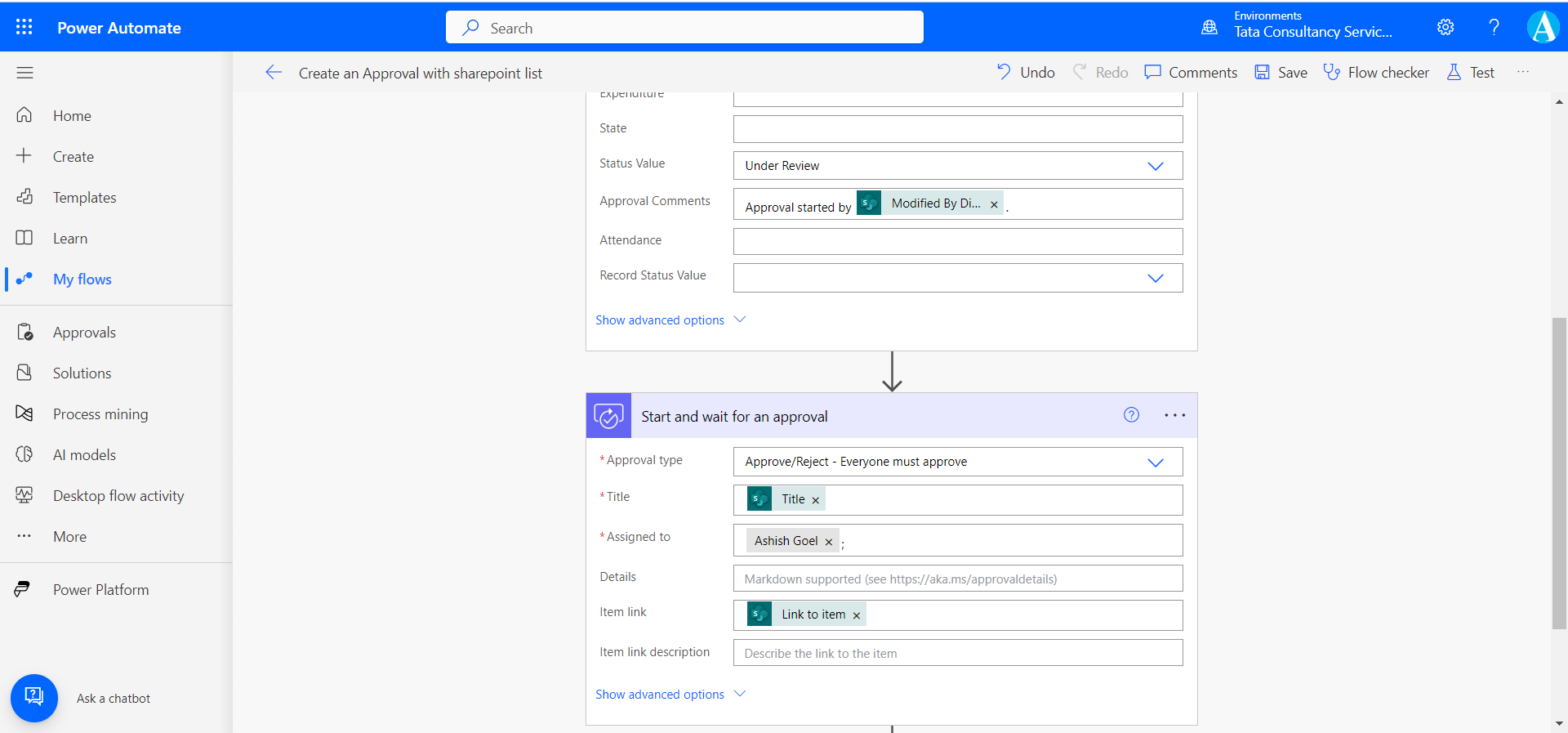 Create an Approval Flow with SharePoint list Create an Approval with SharePoint list