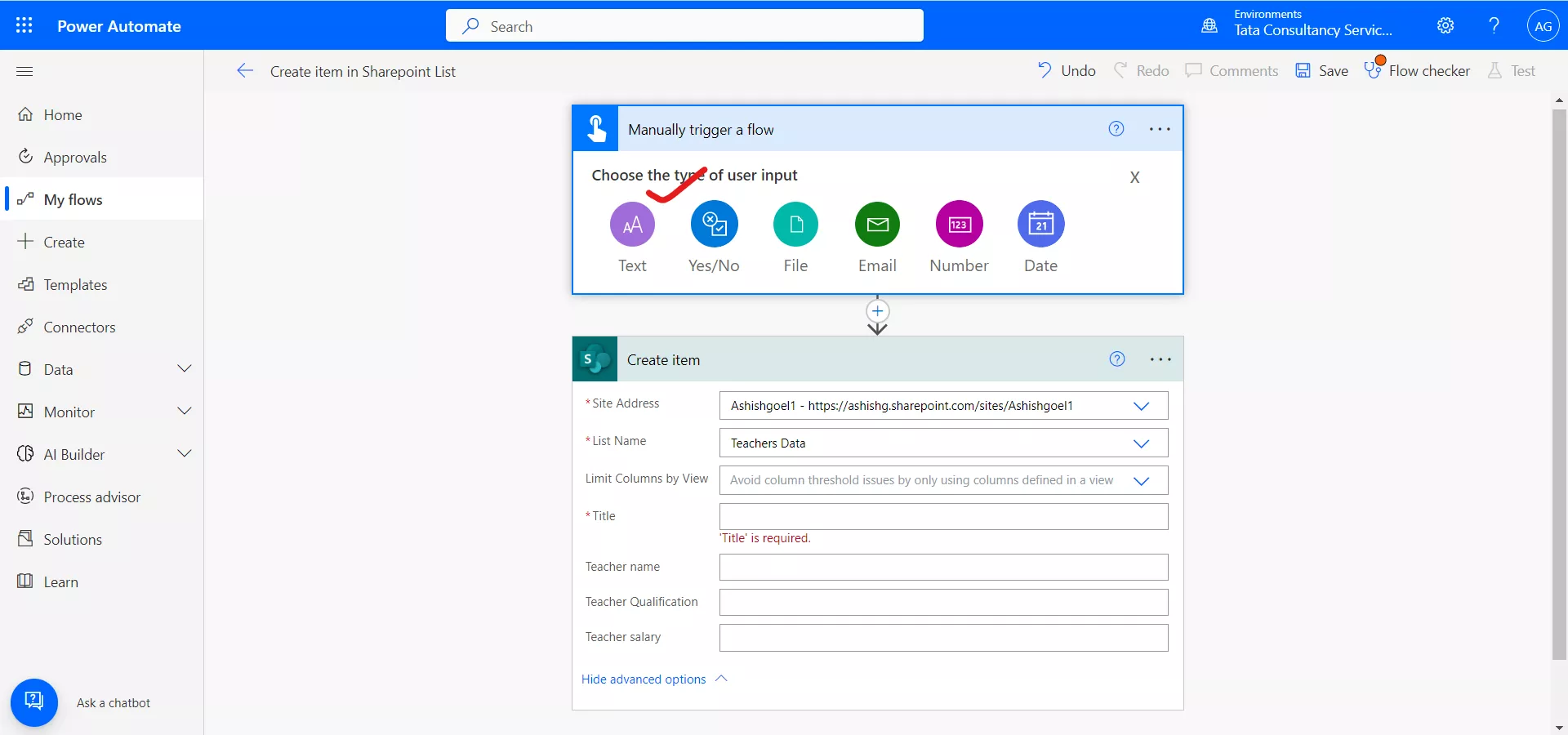 Create item in Sharepoint list using Power Automate Create item in Sharepoint list using Power Automate