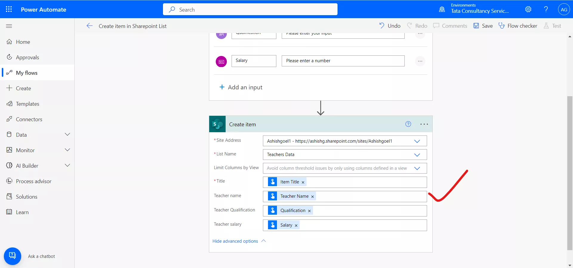 Create item in Sharepoint list using Power Automate Create item in Sharepoint list using Power Automate