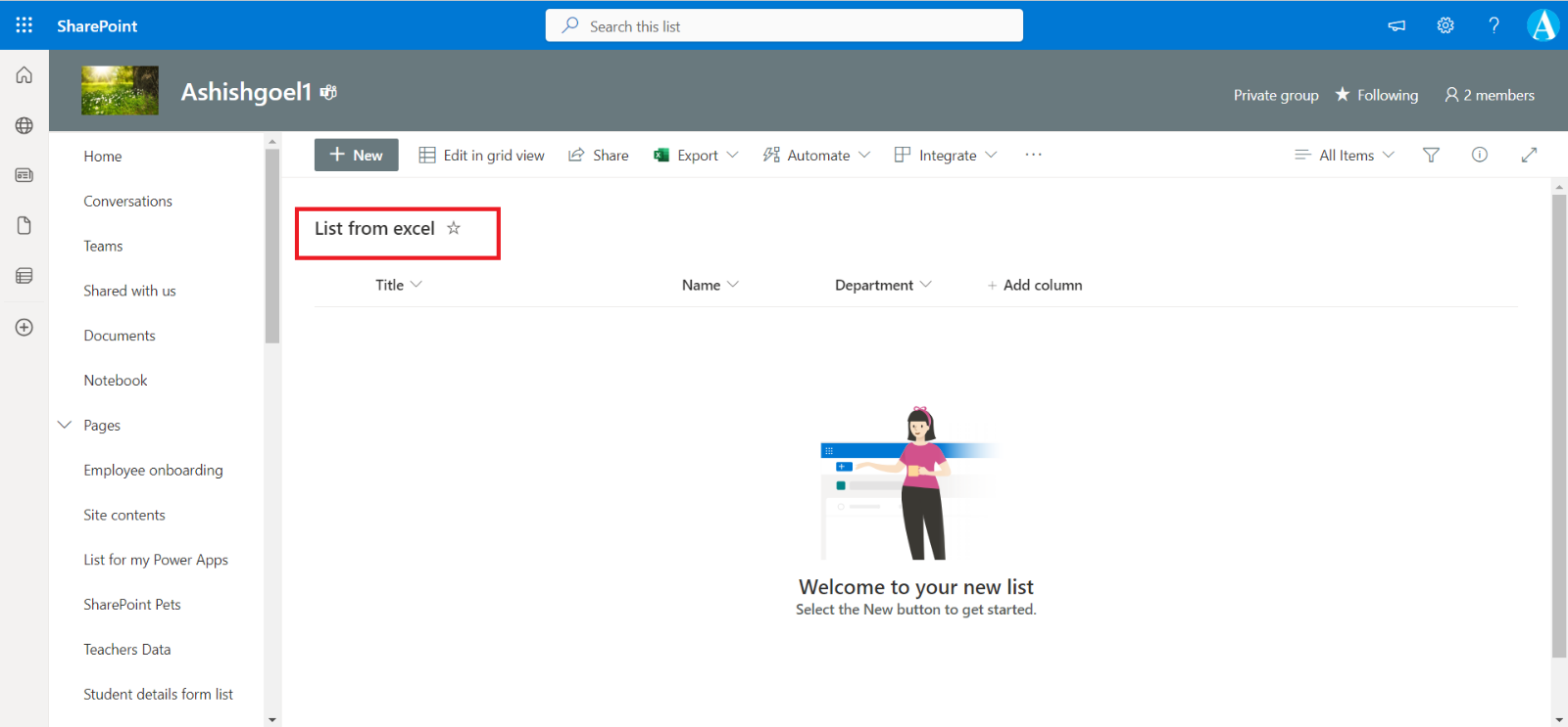 Create rows in sharepoint from excel using power automate Create rows in sharepoint from excel using power automate