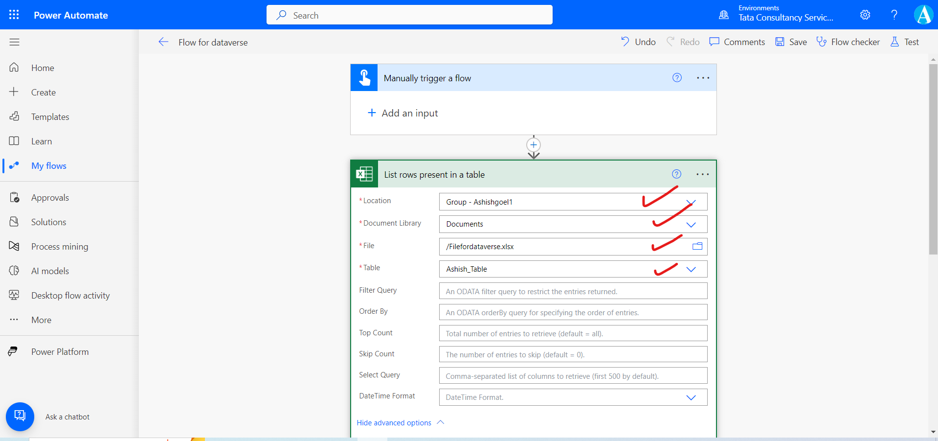 Create rows in sharepoint from excel using power automate Create rows in sharepoint from excel using power automate