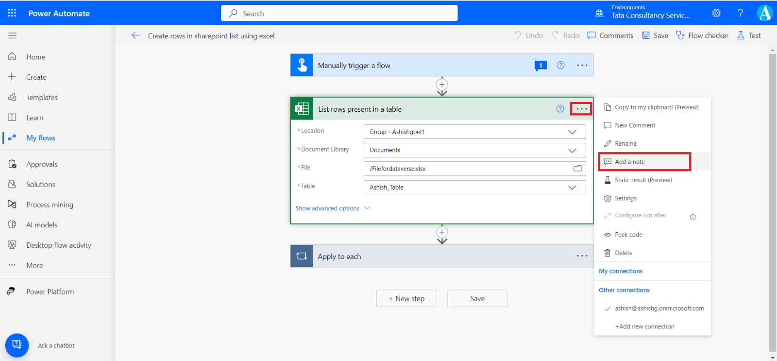 Notes in Power Automate Notes in Power Automate